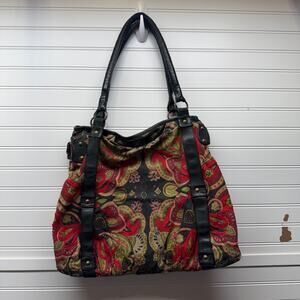 Jasper & Jerra Anthropologie Tapestry & Double Handle Shoulder Bag/Purse